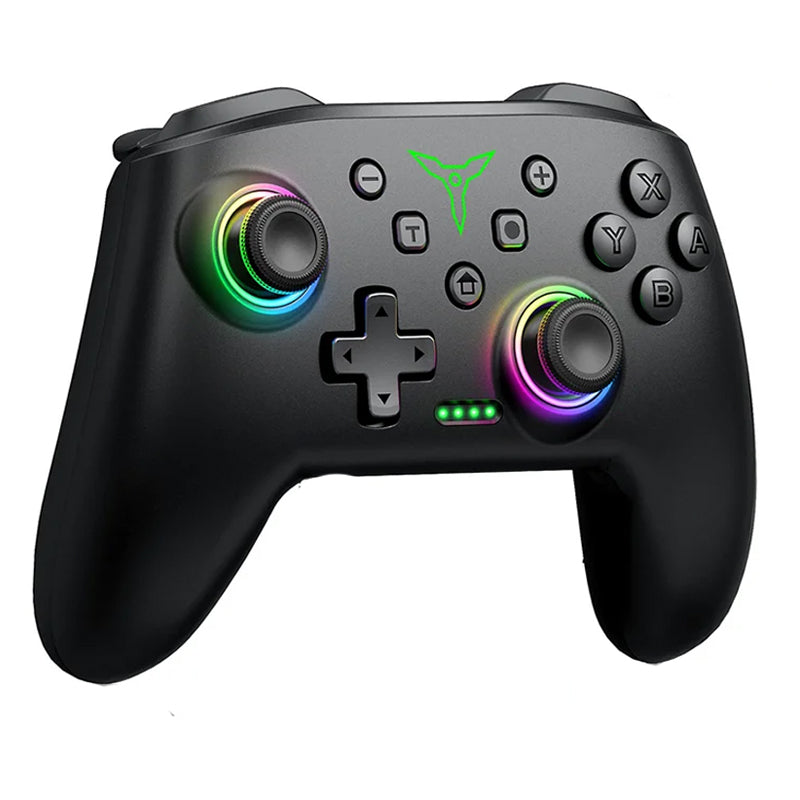 Comando Gaming DINOFIRE RGB – Sem Fios, Compatível PC/Switch/Android/iOS, Iluminação RGB Comando Gaming DINOFIRE RGB – Sem Fios, Compatível PC/Switch/Android/iOS, Iluminação RGB